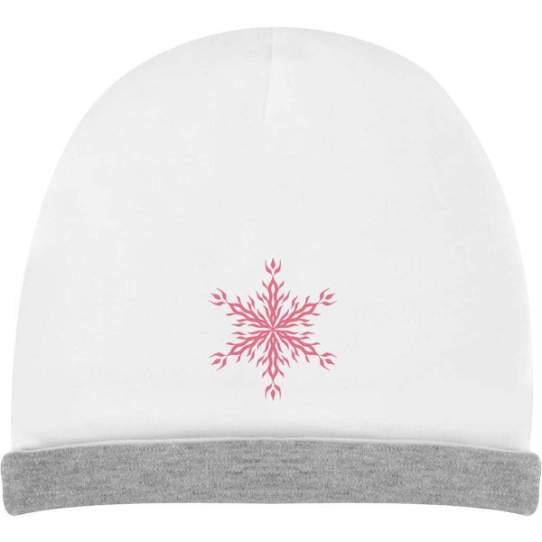 'Fire and Ice Snowflake' Kids Slouch Hat (KH00035180) White
