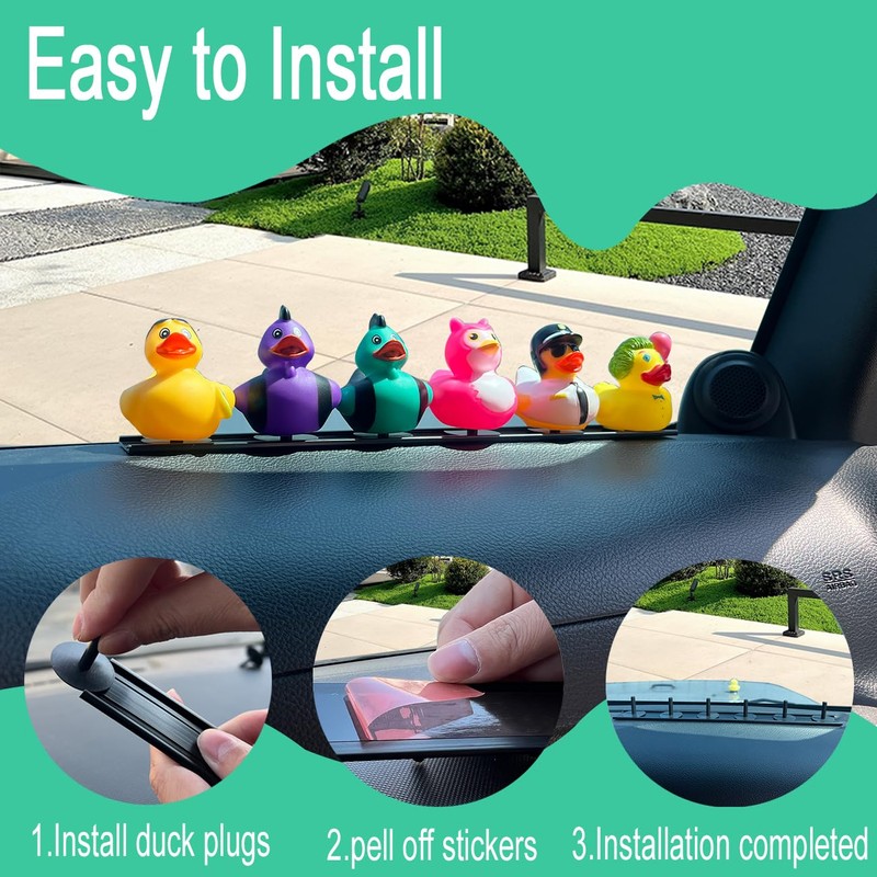 WLORYB Duck Holder for Jeep,Aluminum Slide Rail Duck Mount for