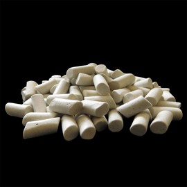 Polly Plastics Rock Tumbling Ceramic Filler Media (Small Cylinder Size) Non-Abrasive Ceramic Pellets for All Type Tumblers (1.5 lbs)
