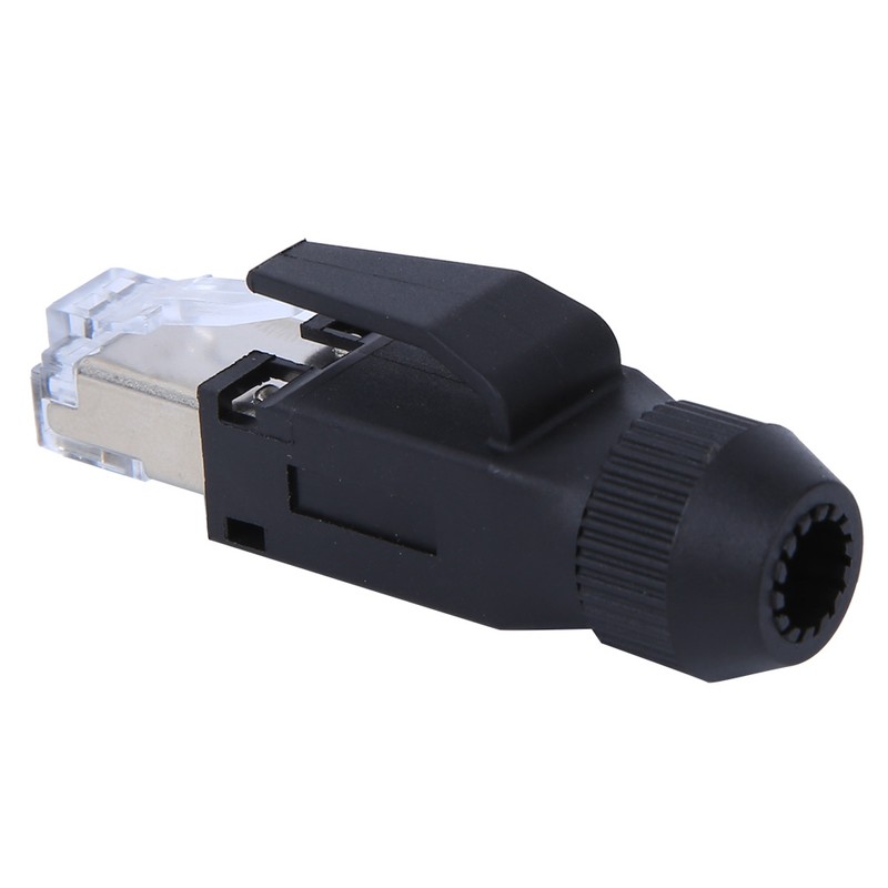 4PCs RJ45 2P07-RJ45 Network Cable Adapter Waterproof Connector for Eletrical