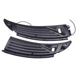 LINLINS Front Windshield Wiper Cowl Panel Vents Set w/Seals Fits 2009-2014 Ford F150 (Driver Left and Passenger Right) for BL3Z-15022A69-A & BL3Z-15022A68-A