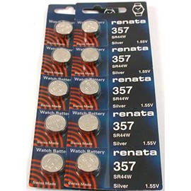 #357 Renata Watch Batteries 10Pcs