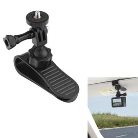 Car Sun Visor Mount for Insta360 X4 X3 X2 DJI Osmo Pocket 3 Action 4 3 Gopro 12 11 10 9 8 7,Car Mount Inside Holder with Phone Clip,Vlog/Video POV Mount Smartphone Holder,Cell Phone Accessories