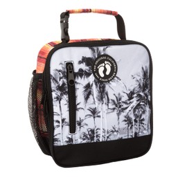 Hang Ten Basic Insulated Lunch Bag for Work, Thermal Reusable Office Lunch Box for Men, Women (Palm Trees)