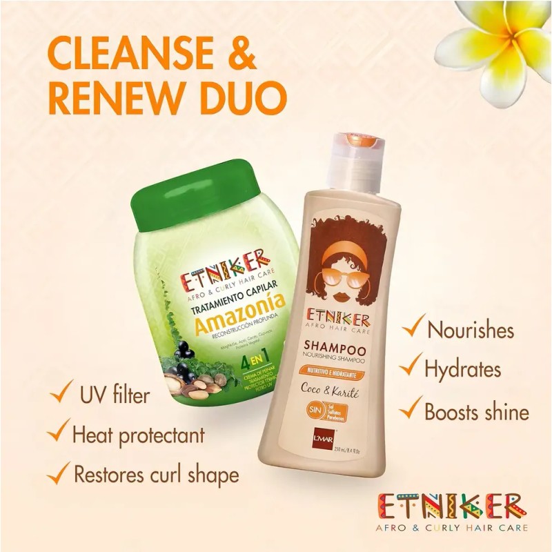 Shampoo Nutritivo E Hidratante Etniker X 250ml
