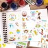 DPKOW 24 Sheets German Easter Sticker Set, Merry Easter Stickers