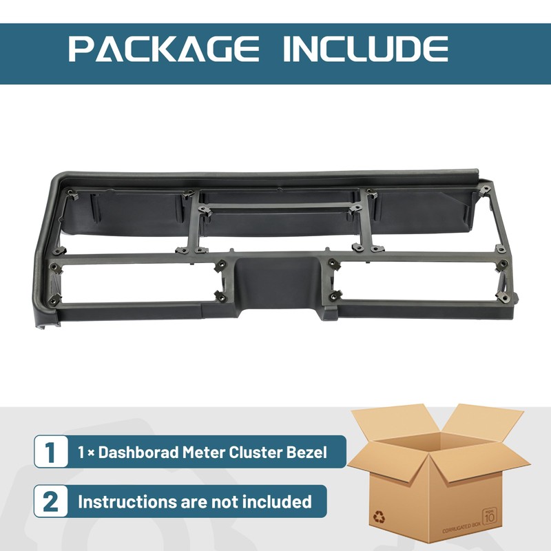 KUAFU Dashborad Meter Cluster Bezel Compatible with Freightliner Classic and