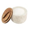 Lc.Courage Salt and Pepper Spice Cellar, Marble Container for Coffee,