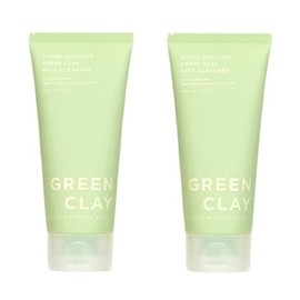 [Cho Sung Ah] Wonderbath Super Vegitox Green Clay Pack Cleanser 130ml 1+1 Total 2 / [조성아] 원더바스 슈퍼 베지톡스 그린 클레이 팩 클렌저 130ml 1+1 총2개