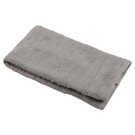 Lovely Casa - Bath Towel - Size 30 x 50 cm - 100% Organic Cotton - Taupe - Lagoon Model - Bath Linen - Wash at 30 cm