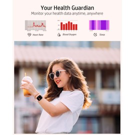 Smart Watches for Women(Answer/Make Call),1.96" HD Touch Screen Fitness Watch with Blood Oxygen Heart Rate Sleep Monitoring 100 Sport Modes,Smartwatch with IP67 Waterproof for iOS Android