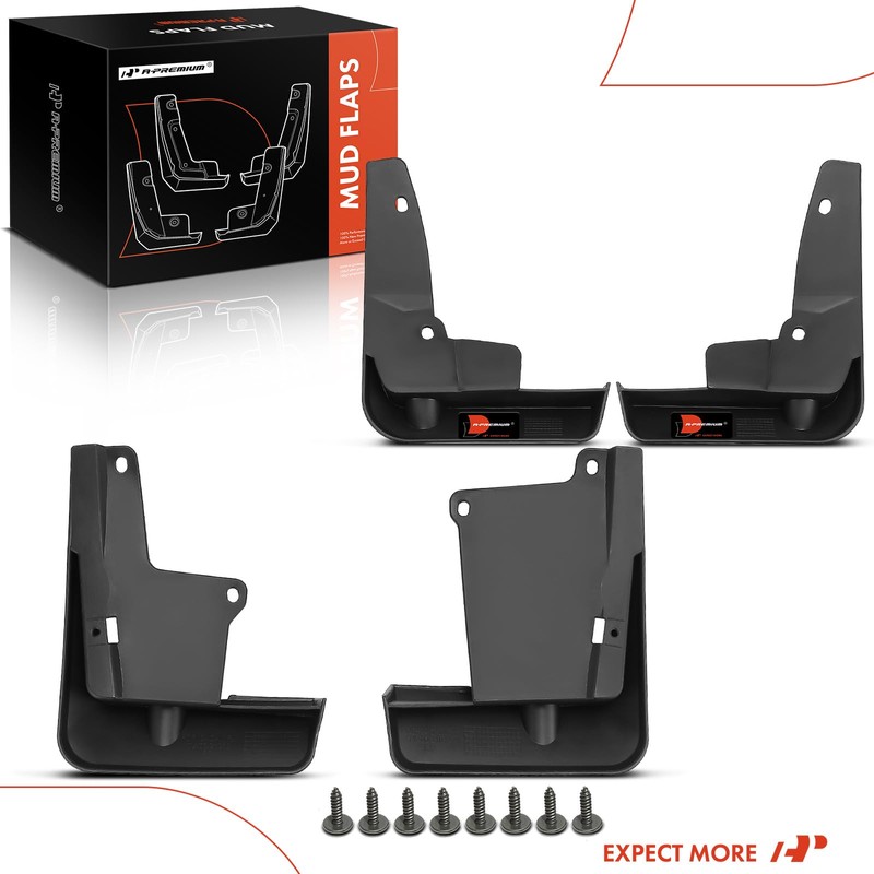 A-Premium Set of 4PCS Mud Flaps Splash Guards Mudguards Mudflaps