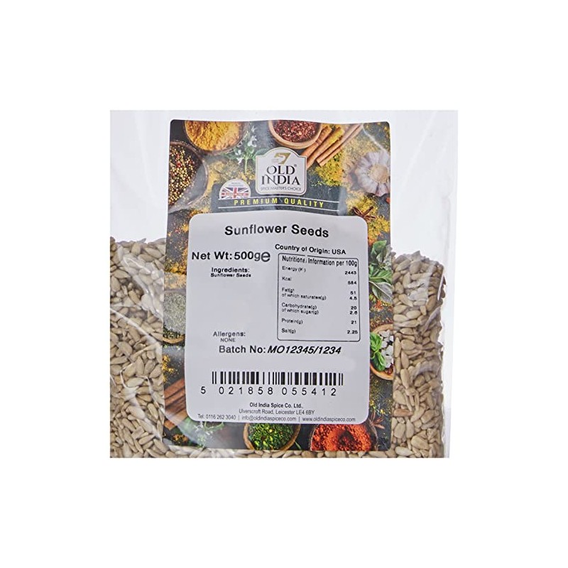 Old India Sunflower Seeds 500g