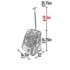 Pet Gear I-GO2 Traveler Roller Backpack, Travel Carrier, Car Seat