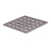 Uni-Green 3-3/4 inch Square Shower Drain Grate - 3.75" Brushed