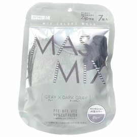 MASMiX (Mass Mix) Gray x Dark Gray [7 Sheets] (Kawamoto Sangyo)