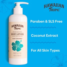 Hawaiian Tropic Moisturizing Body Lotion 5 Pack, 380ml Bottle, Silky Coconut Scent, SLS Free, Paraben Free, for Hotel Amenities, Travel Size, Vacation Rental Supplies, Airbnb Essentials