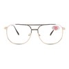 Clear Lens Glasses + Bifocal Reading Lens Vintage Square Spring