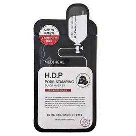 Mediheal HDP Fore Stamping Black Mask EX 1 Sheet /ex / HDP 포어스탬핑 블랙 마스크 이엑스 1매 /ex