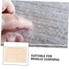 Operitacx Pack of 2 Braille Learning Equipment Braille Alphabet Learning