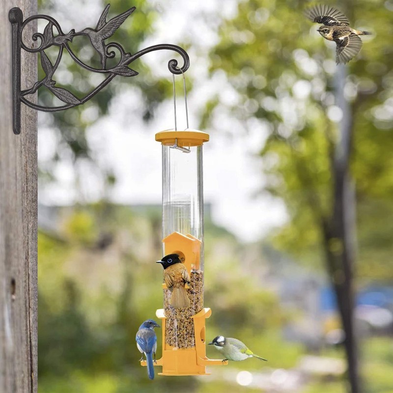 2PCS Plant Hangers Outdoor Plant Hooks for Wall/Fence, Hummingbird Hanging