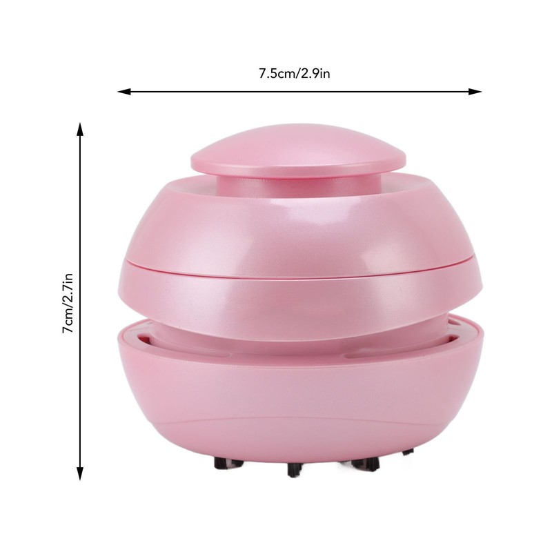 Table Vacuum Cleaner Pink Compact Portable Small Automatic Electric Low