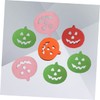 COHEALI Natural Wood Pumpkin Pattern Buttons 100pcs Set Fine Edges