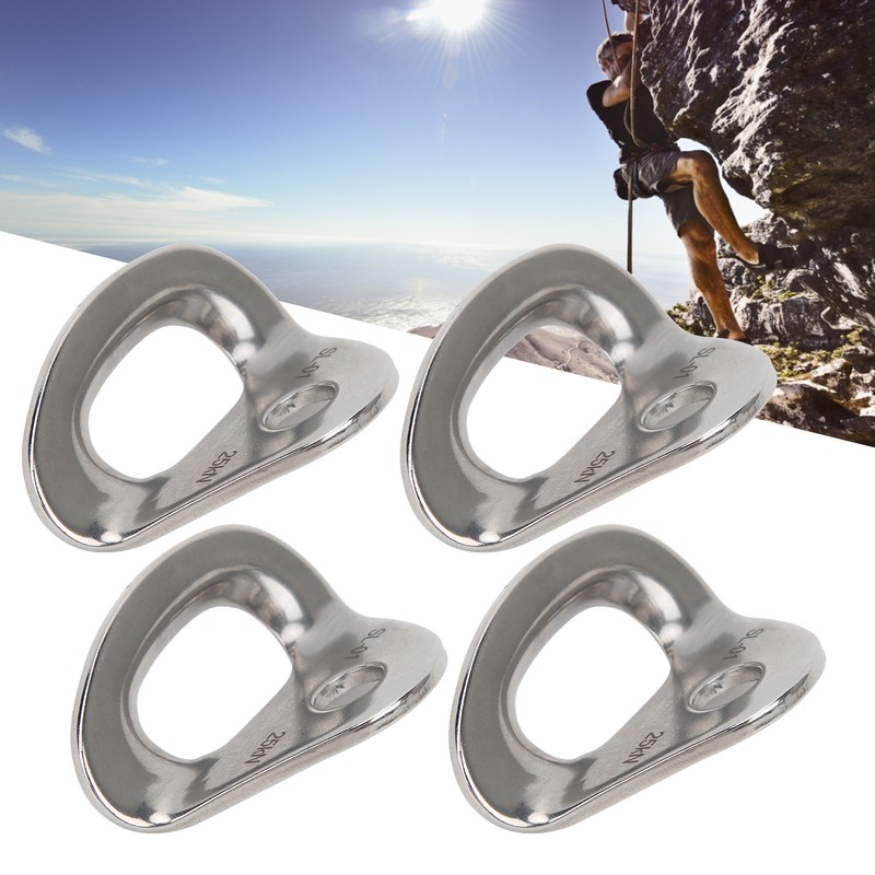 4 Pcs Climbing Hanger Stainless Steel Durable Rock Climbing Accessories