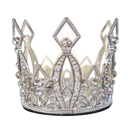 3T-SISTER Cute Crown Crystal Crown for Ski Helmet Reusable Design (Helmet not Included)