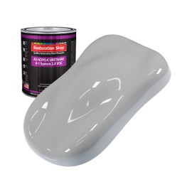 Restoration Shop - Mesa Gray Acrylic Urethane Auto Paint - Quart Paint Color Only - Professional Single Stage High Gloss Automotive, Car, Truck Coating, 2.8 VOC