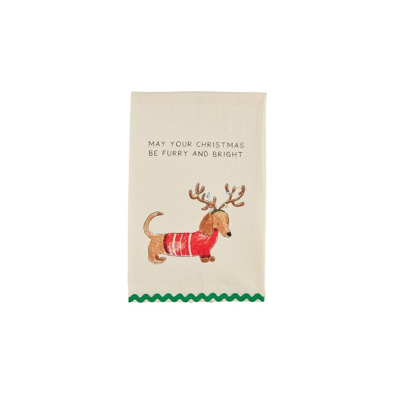 Mud Pie Christmas Pet Towels, May Your, 26" x 16
