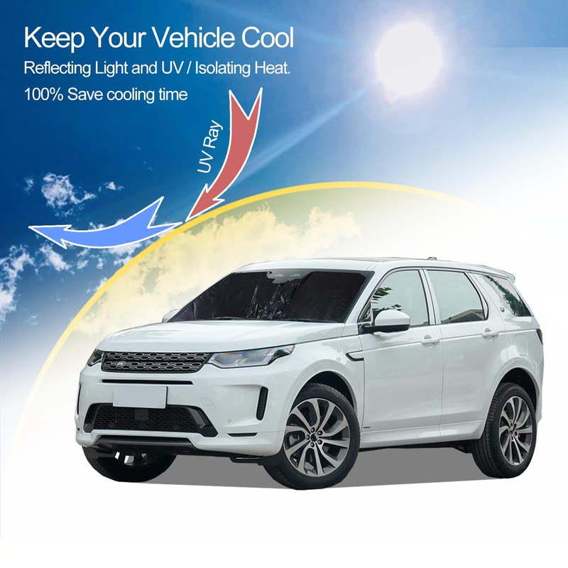 Windshield Sunshade for Range Rover Sport 2014-2022, Front Window Sun