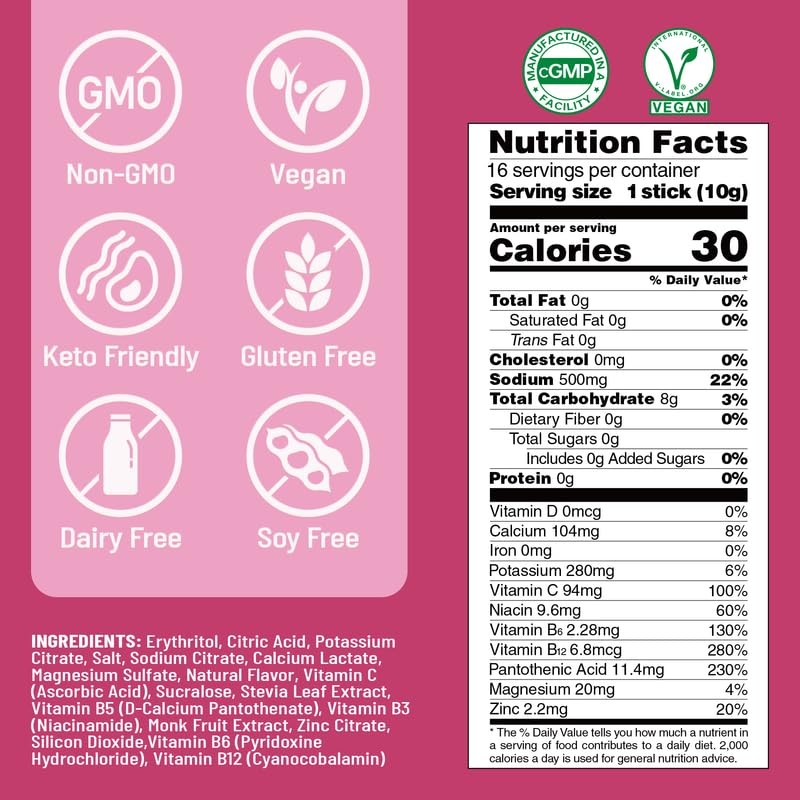 Venture Pal Sugar Free Electrolyte Powder Packets - Liquid Daily