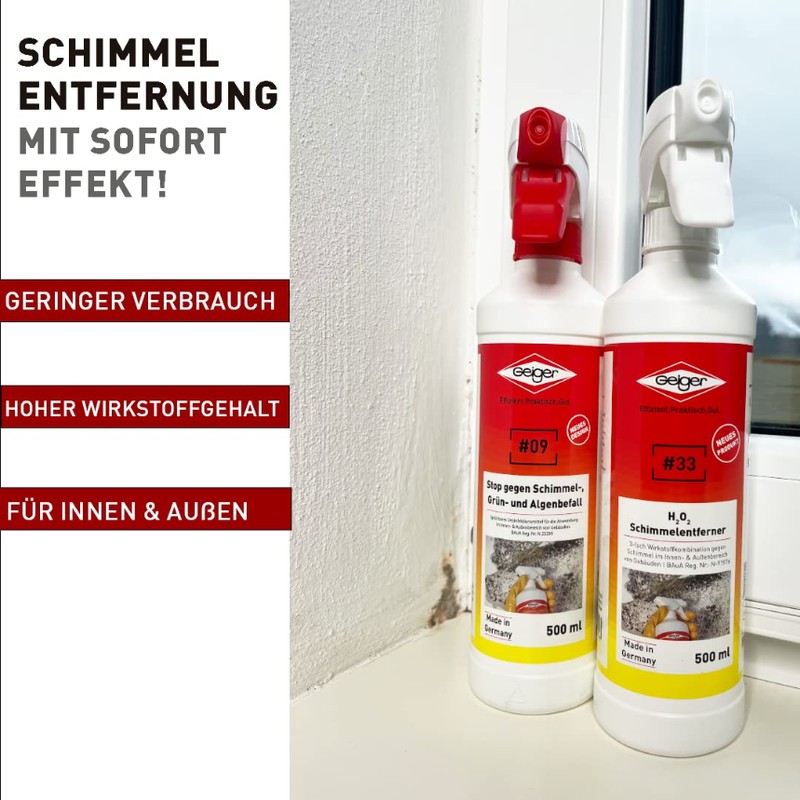Geiger Chemie Nr. 09 Stop gegen Schimmel 500 ml Flasche