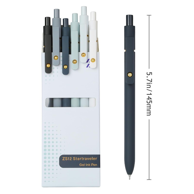 Ddaowanx Gel Pens, 0.7mm Quick Dry Black Ink,Fine Point Smooth
