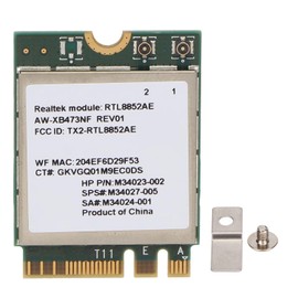 Acogedor Módulo Inalámbrico RTL8852AE WiFi 6, 2,4 GHz 5 GHz, Módulo WiFi Inalámbrico 802.11ax/AC NGFF M2, Adaptador de Tarjeta de Red Wifi6 BT5.2 MU MIMO para Win 10 64 bit