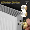 WZ Radiator Bleed Key- Radiator Valve Clock Key for Bleeding