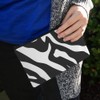 Zebra Print Black White Makeup Cosmetic Bag Organizer Pouch