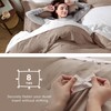 Bedsure Bedsure Khaki Oversized Queen Duvet Cover - 3 Pieces