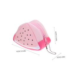 Gadpiparty Fruit Design Plush Coin Purse Mini Pouch Zipper Closure Suitable for Pockets Purse Briefcase