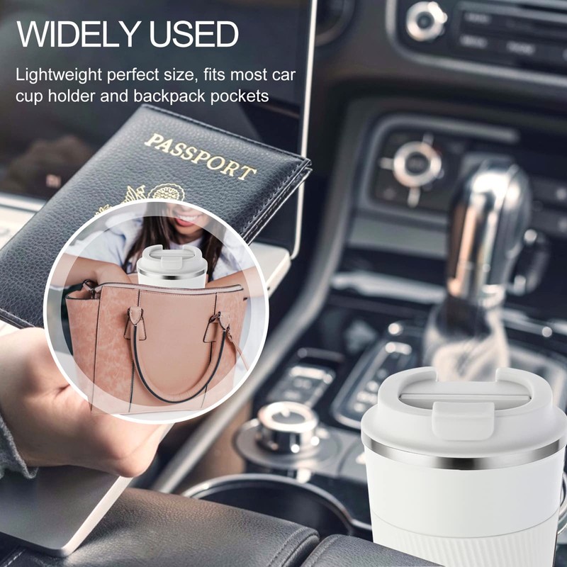 GEMFUL Thermal Travel Hot Drinks 2 Pack Coffee Cup Spill