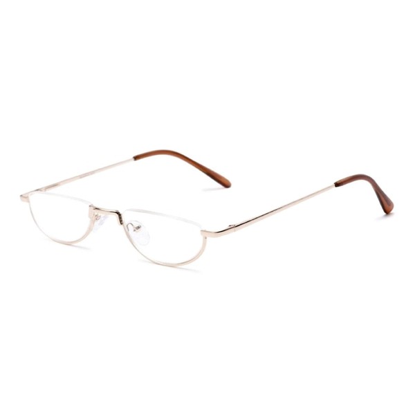 Readers The Lynwood Unisex Half Moon Half Frame 1.25 Gold