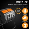 Hourleey Compost Bin Outdoor, 43 Gallon Dual Chamber Tumbling Composting