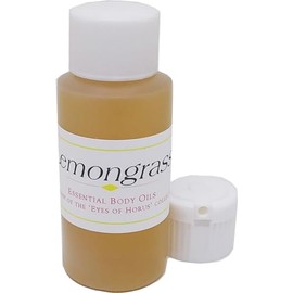 TCEShop Lemongrass Scented Body Oil Fragrance [Flip Cap - Gold - 1 oz.] - ID#31884