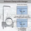 SANTUO Exhaust Clamp, Muffler Hanger, 2 Inch Heavy Duty U-Bolt
