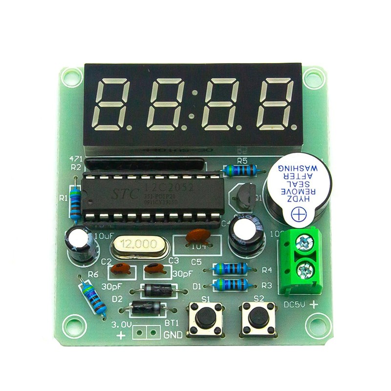 Hsthe Sea 4 Bit LED Electronic Clock DIY Kits Kit