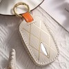Hontumax Premium Leather 5-Button Key Fob Cover Case for Genesis