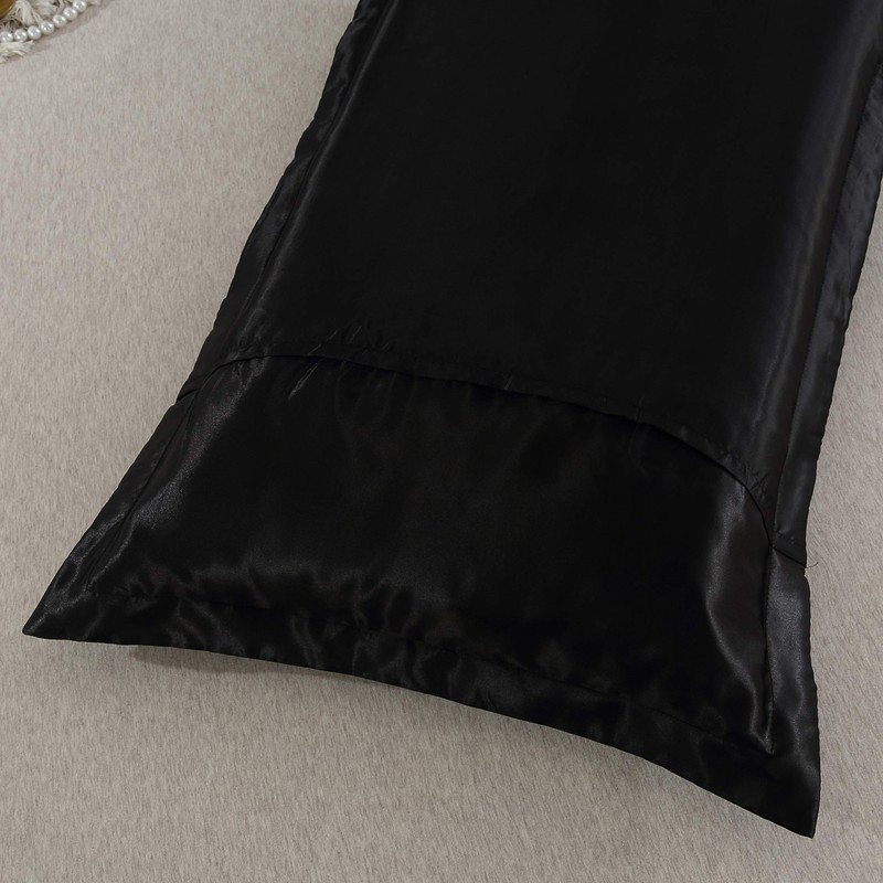 Pillow Shams Set of 2, Pillowcases, Silky Satin, for Hair,