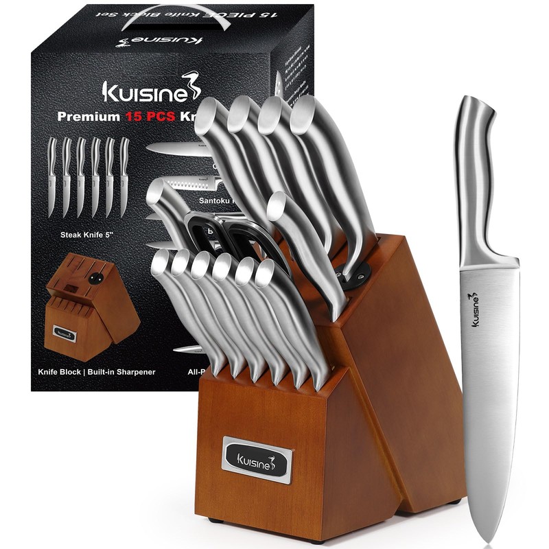Kuisine Premium Knife Set,One Piece Molding High Carbon Stainless Steel