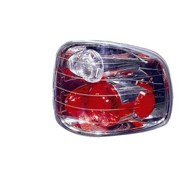 PartCatalog Left Tail Light Assembly Compatible With Ford F-150 Heritage SVT Lightning 2004 P-2516508
